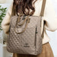 Anti-Theft Vintage Quilted Nylon Women's Backpack
