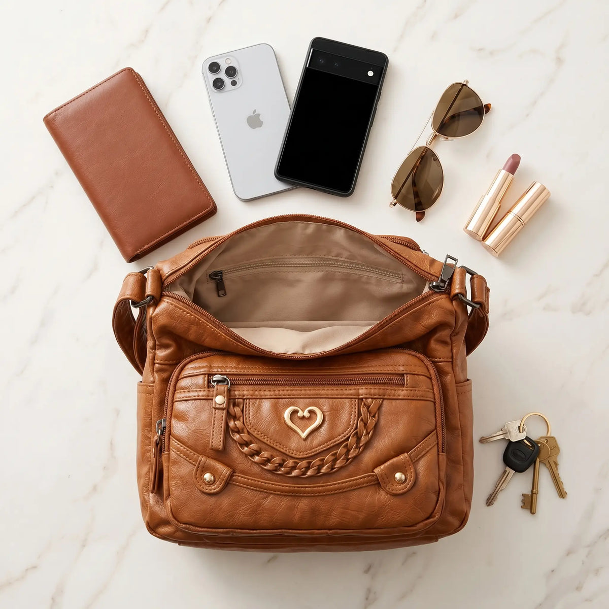 Multi-Pocket Crossbody Bag for Everyday Carry