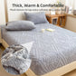 360° All-Around Stretch Plush Knit Fitted Sheet with 2 Pillowcases