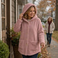 Button-Front Hooded Winter Jacket