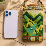 The Meadow & Lake Quilted Slim Phone Crossbody Bag