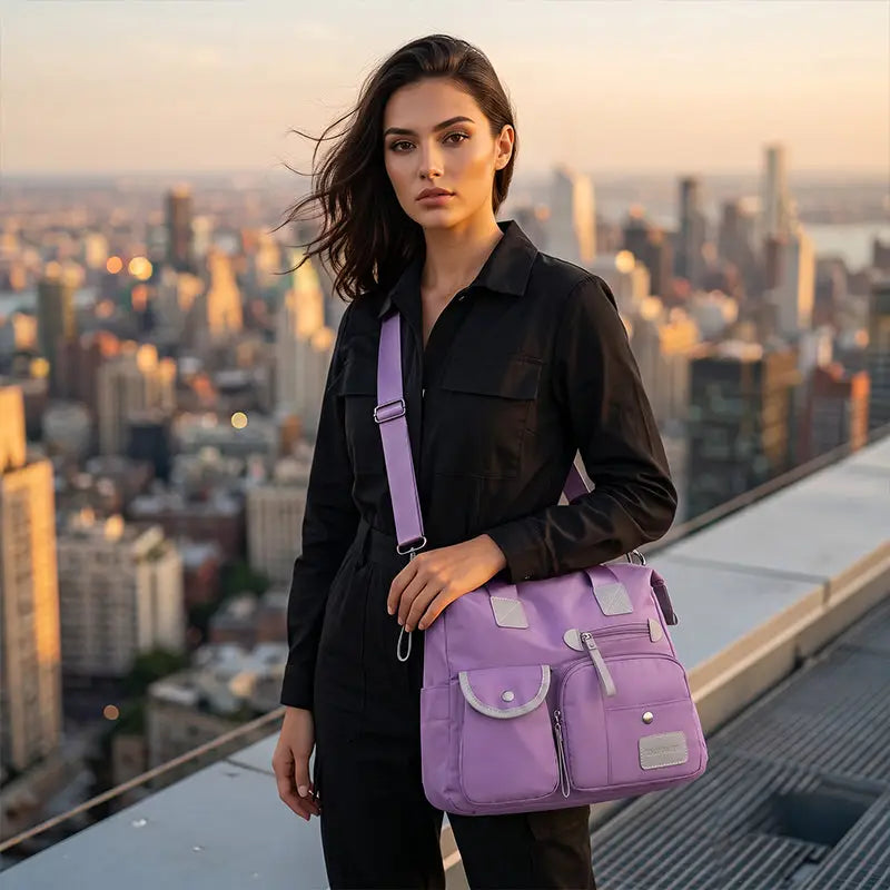 Large Capacity Waterproof Multi-Pocket Tote Bag