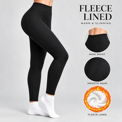 Women's High Waist Fleece Lined Thermal Pants