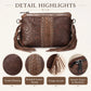 Bohemian PU Crossbody Bag with Western Fringe Tassels & Zipper Closure