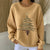 Women Christmas Crew Neck Printing Casual Sweatshirt