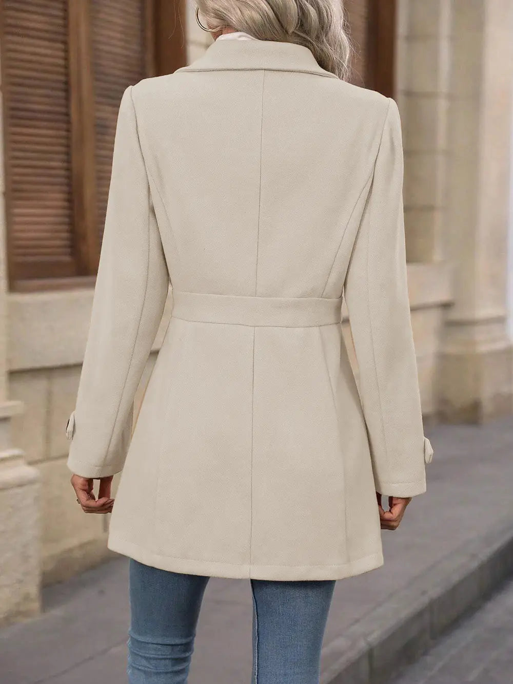 Women’s Plus size Tailored Belted Trench Coat