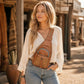 2-Way Wear Sling Boho Western Print Convertible Backpack