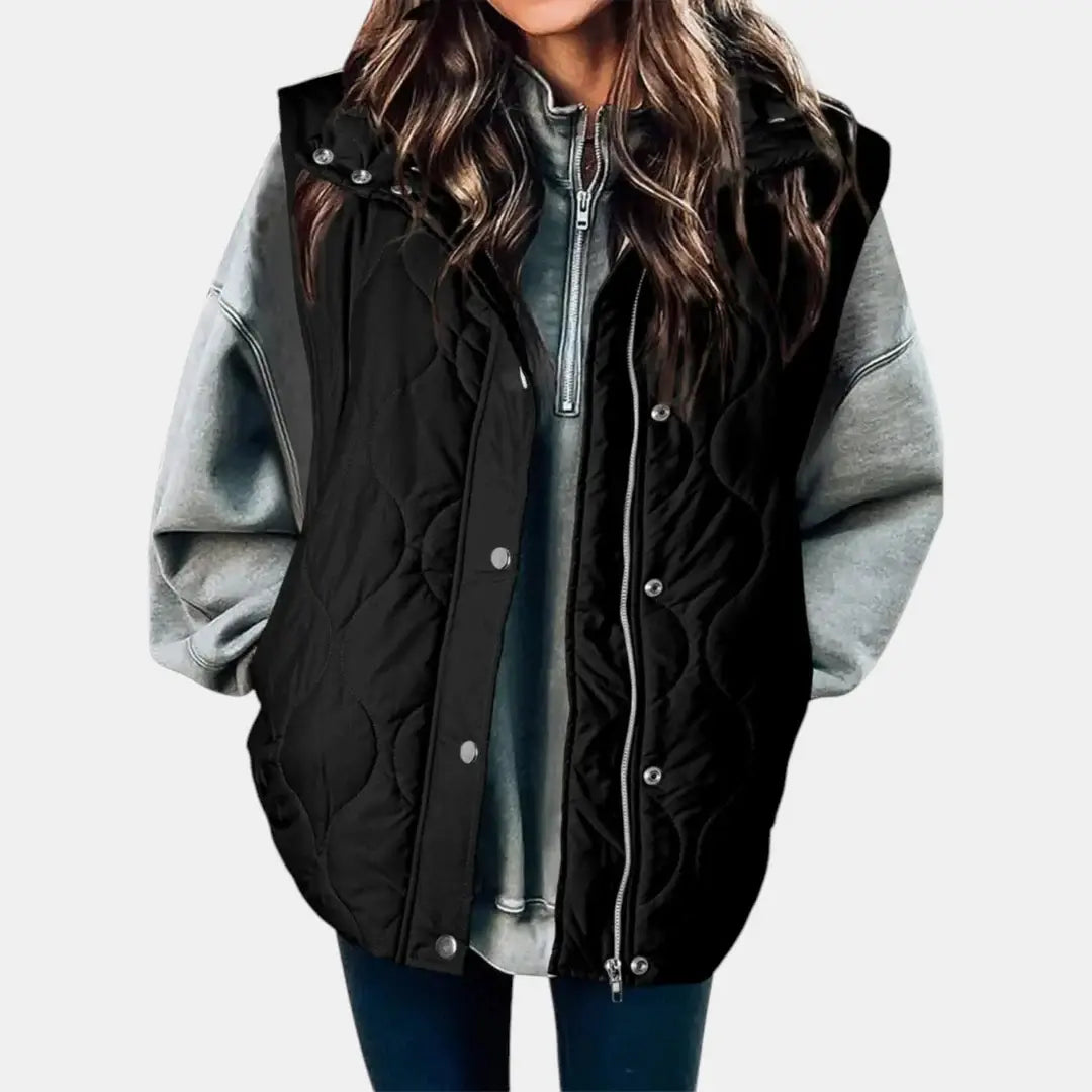 Women's Quilted Hooded Puffer Vest