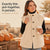 Womens Warm Button Down Sherpa Fleece-Look Vest