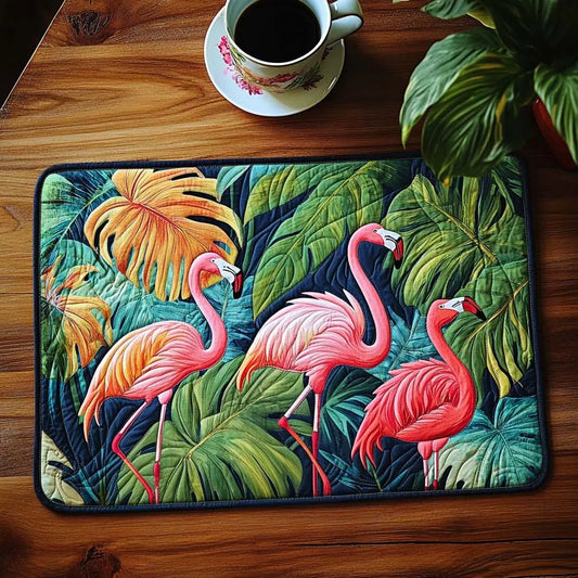 Tropical Flamingo Quilted Place Mat