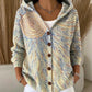 Elegant Button Hooded Sweater