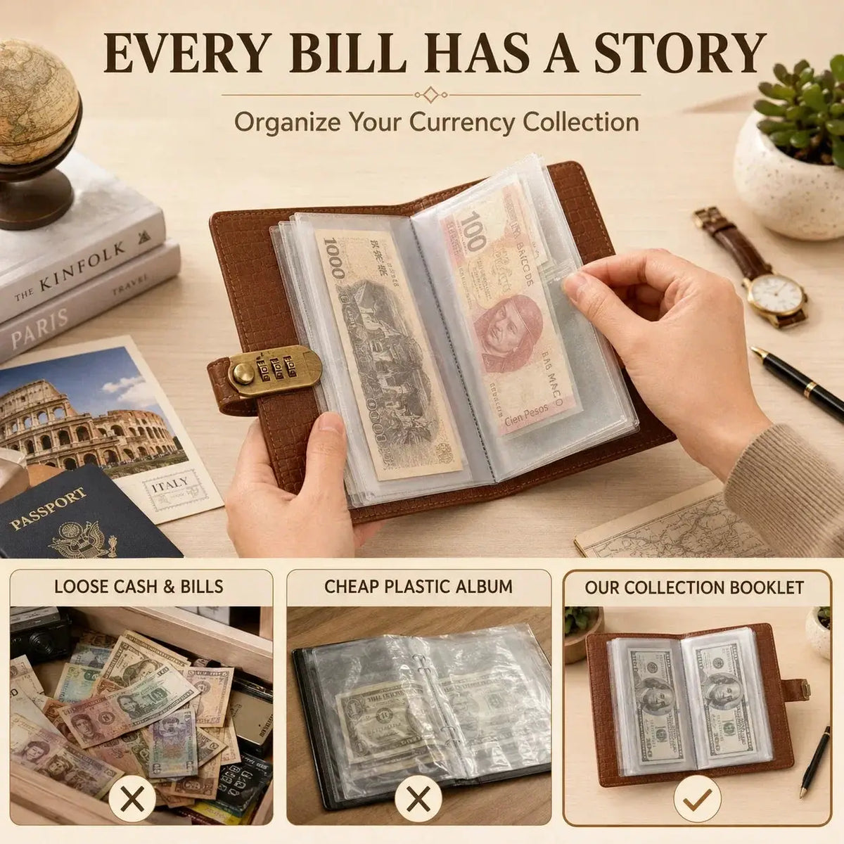 A6 Savings Notebook with Lock - Budget Planner & Organizer