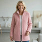 Full-Zip Lambswool-Feel Stand Collar Jacket