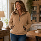 Full Size Fleece Half Zip Sweatshirt