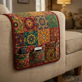 Mosaic Ember Quilted Sofa Armrest Organizer