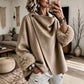 Wool-blend Jacket with An Asymmetric Faux-fur Cuff