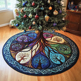 Whispering Willows Christmas Quilted Tree Skirt