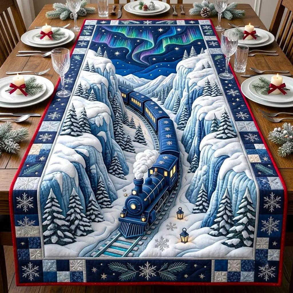Holiday Express Quilted Table Runner