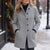 Women's Button-Front Stand Collar Fall Coat