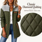 Women's Casual Color Blocked Cotton Padded Jacket