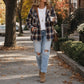 Sherpa-Lined Plaid Flannel Shacket