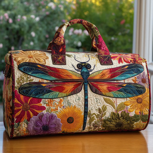 Dragonfly Adventure Quilted Duffle Bag