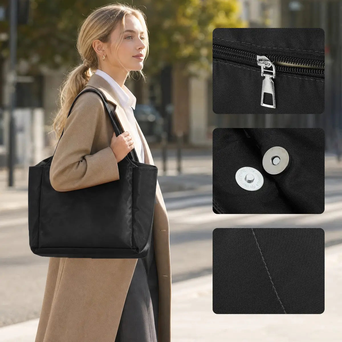 Multifunctional Waterproof Shoulder Tote Handbag