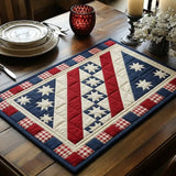 Patriotic Star Quilted Place Mat