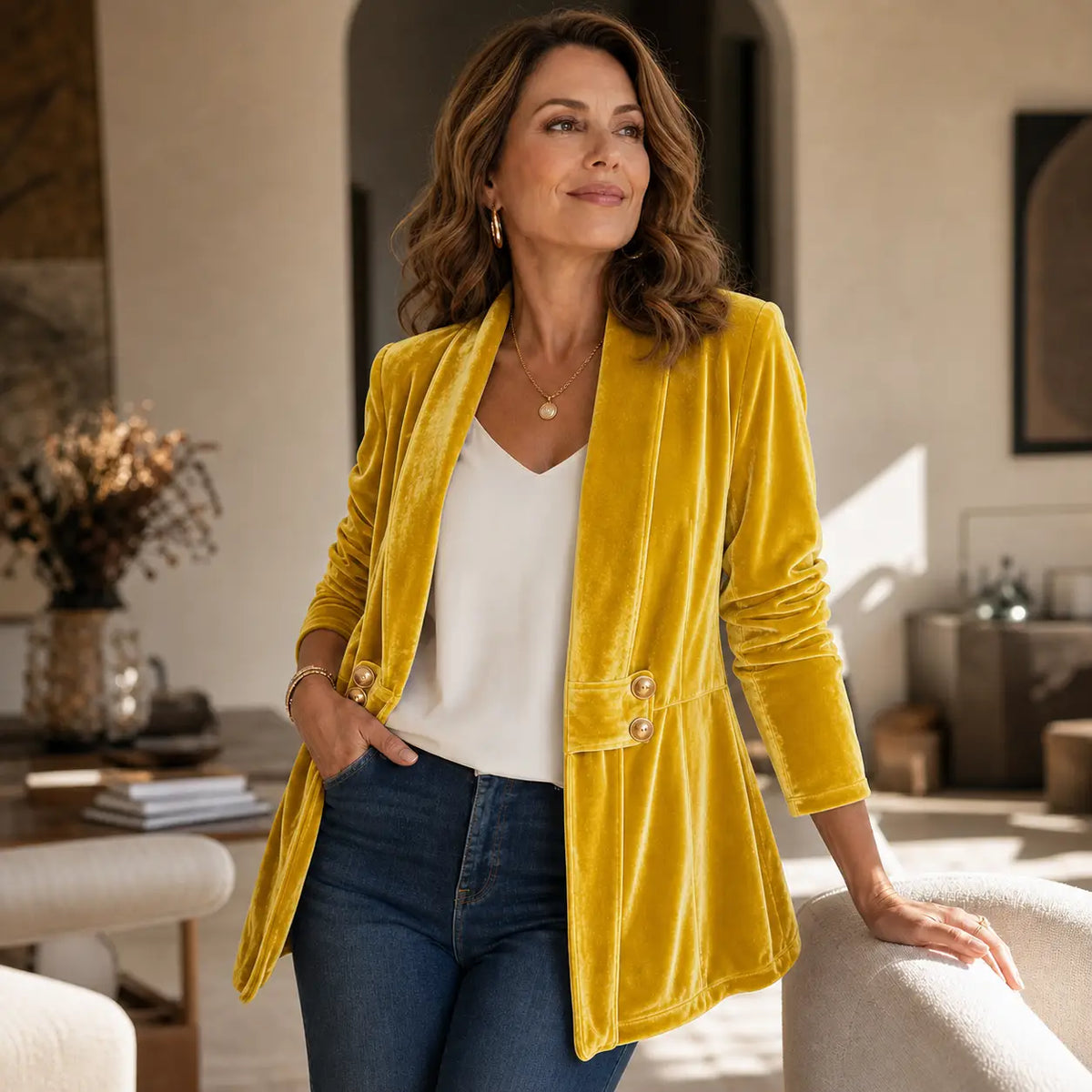 Full Size Velvet Open-Front Cardigan Plus Size