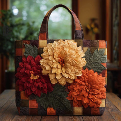 Dahlia Patchwork Handmade Tote Bag