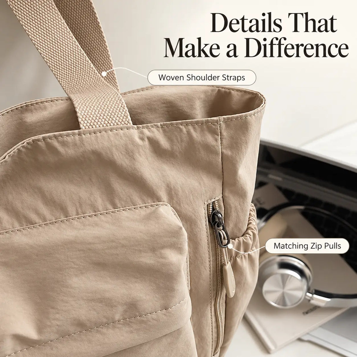 Multifunctional Large Capacity Commuter Tote Bag