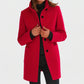 Women's Button-Front Stand Collar Fall Coat