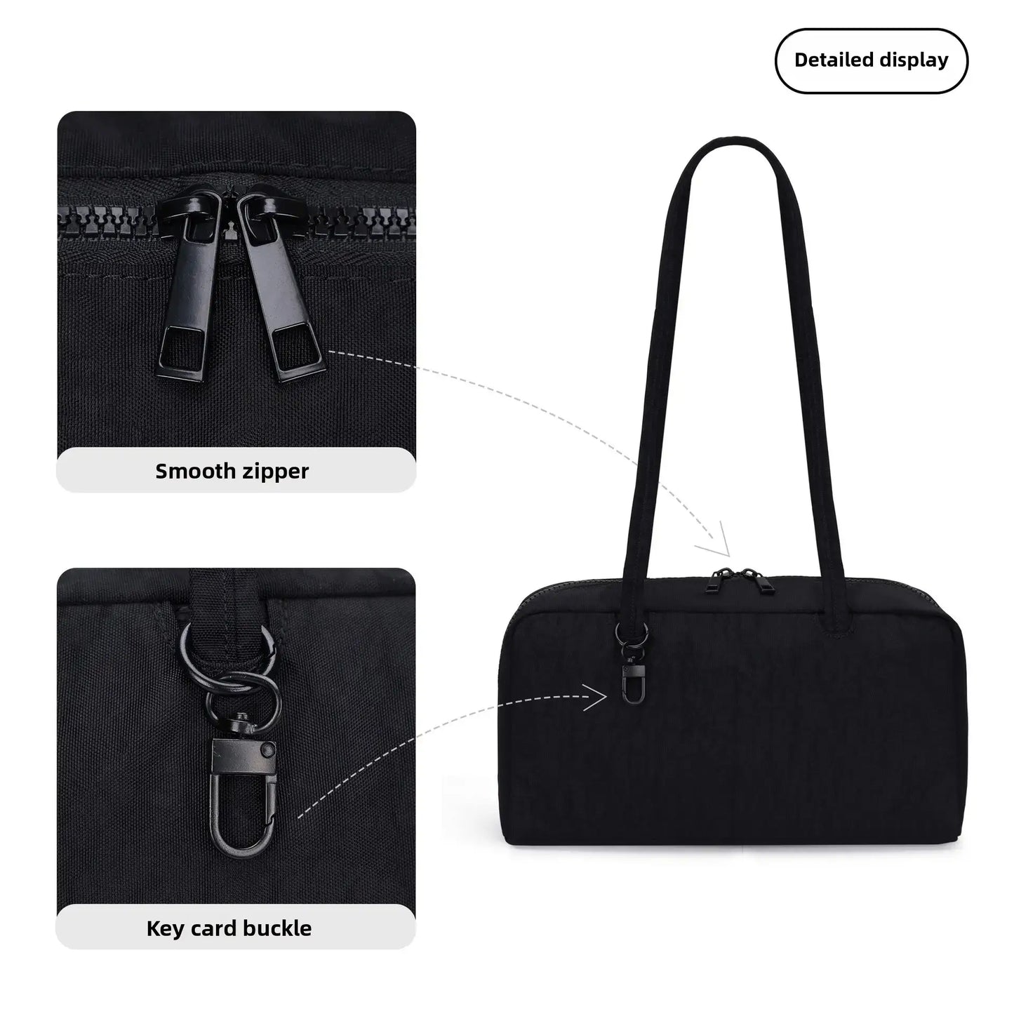 Women's Lightweight Nylon Bowling Bag