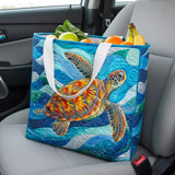 Ocean Serenity Quilted Shopping Bag