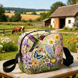 Vintage Natural Quilted Crossbody Bag
