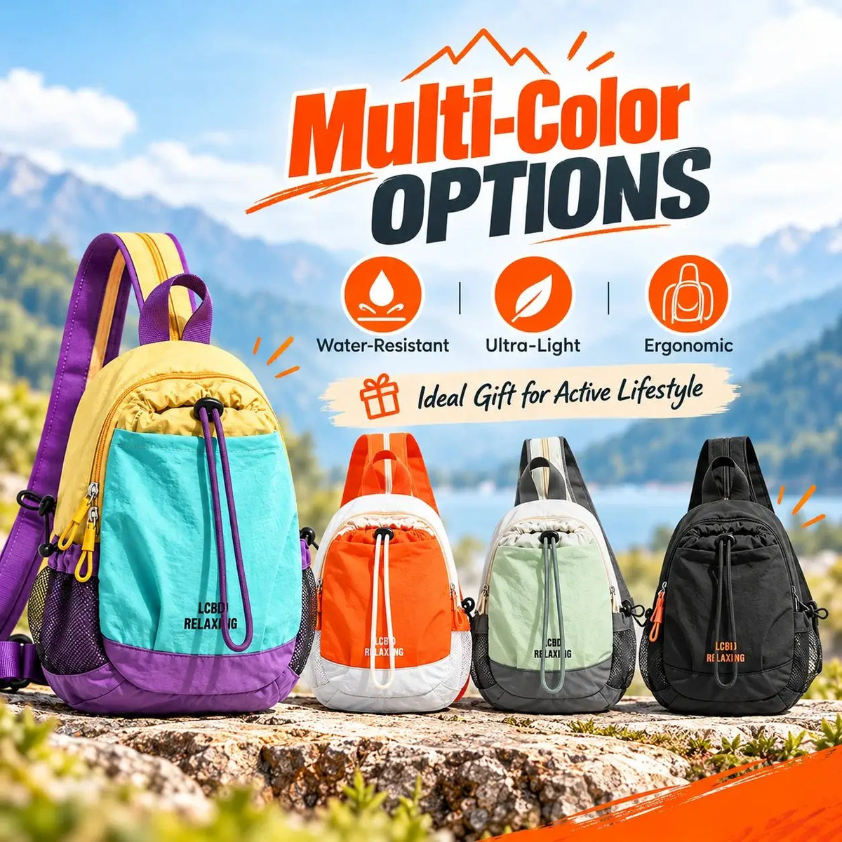 Unisex Lightweight Color-Block Mini Backpack🎁