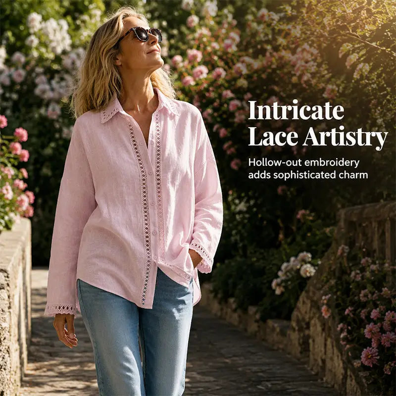 Women's Casual Spliced Long Sleeve Blouse