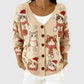 Comfortable Button-up Faux-knit Cardigan