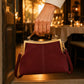 Women's Suede Structured Top Frame Crossbody Bag