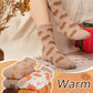 Blue Heart Snowflake Fall Cozy Fluffy Slipper Socks 5 Pairs