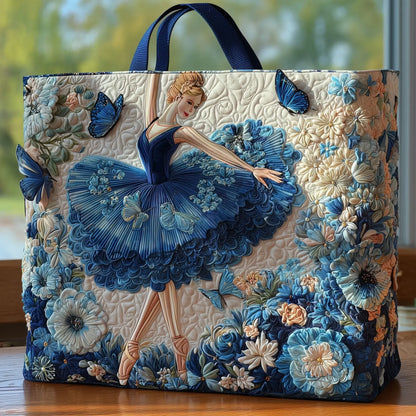 Elegant Ballerina Handmade Tote Bag