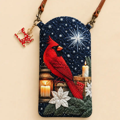 Night Cardinal Quilted Slim Phone Crossbody Bag