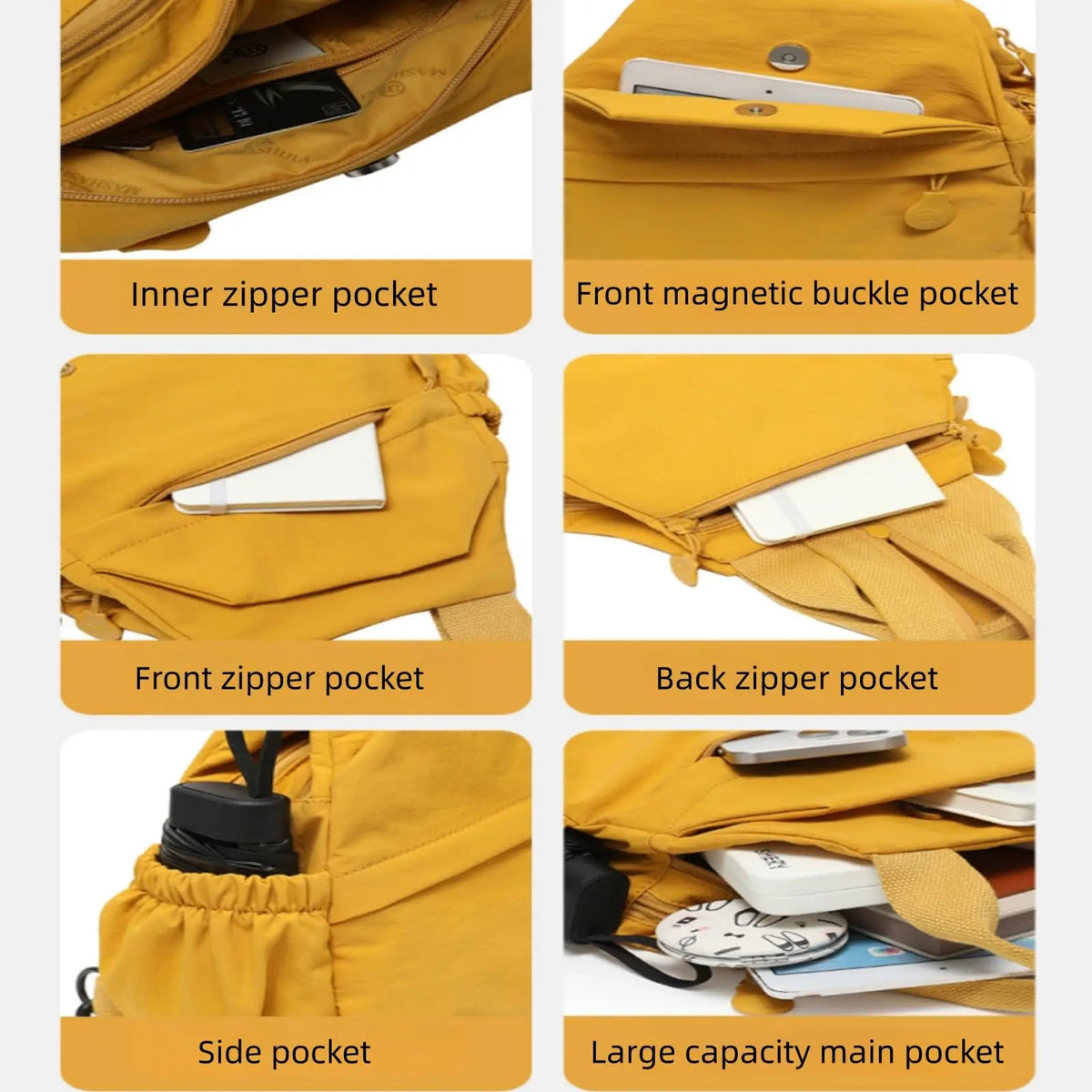 Women's Urban Minimalist 3-in-1 Nylon Backpack