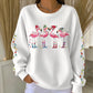 Women Christmas Crew Neck Printing Casual Sweatshirt