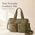 Corduroy Multi-Pocket Convertible Tote Bag
