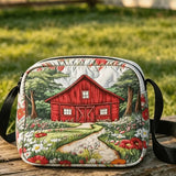 Red Barn Farm Floral Quilted Crossbody Bag