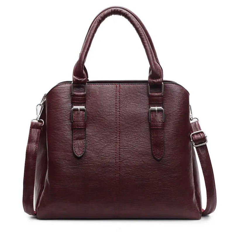 Women's Elegant PU Leather Square Handbag
