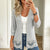 Women's Crochet Lace Trim Open-Front Cardigan