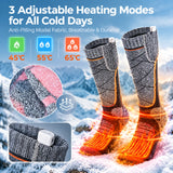 Heated Thermal Socks With Three Adjustable Temperature Settings