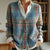 Women's Vintage Floral Art Pattern Print Buttoned Cardigan Sweater